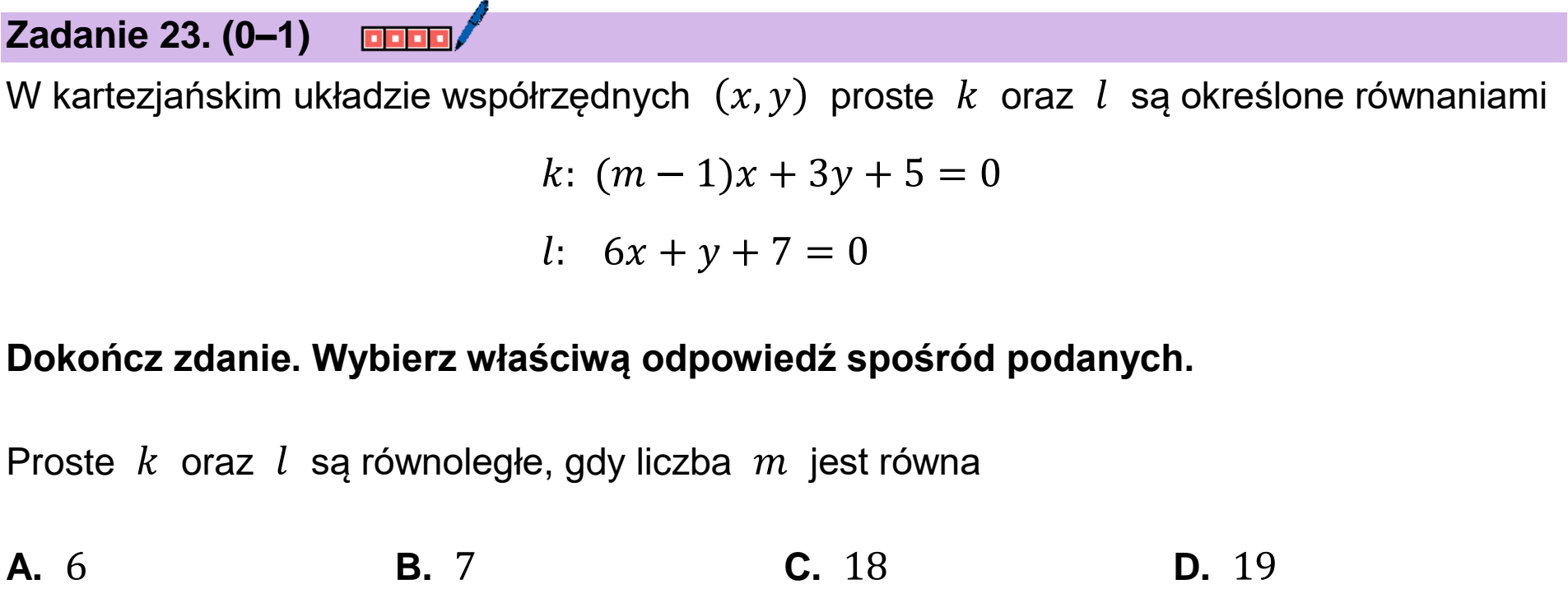 Matura próbna, marzec 2026, podgląd zadania 23
