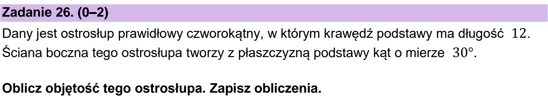 Matura próbna, marzec 2026, podgląd zadania 26