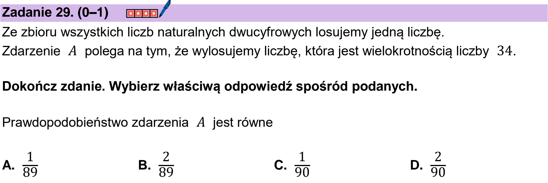 Matura próbna, marzec 2026, podgląd zadania 29