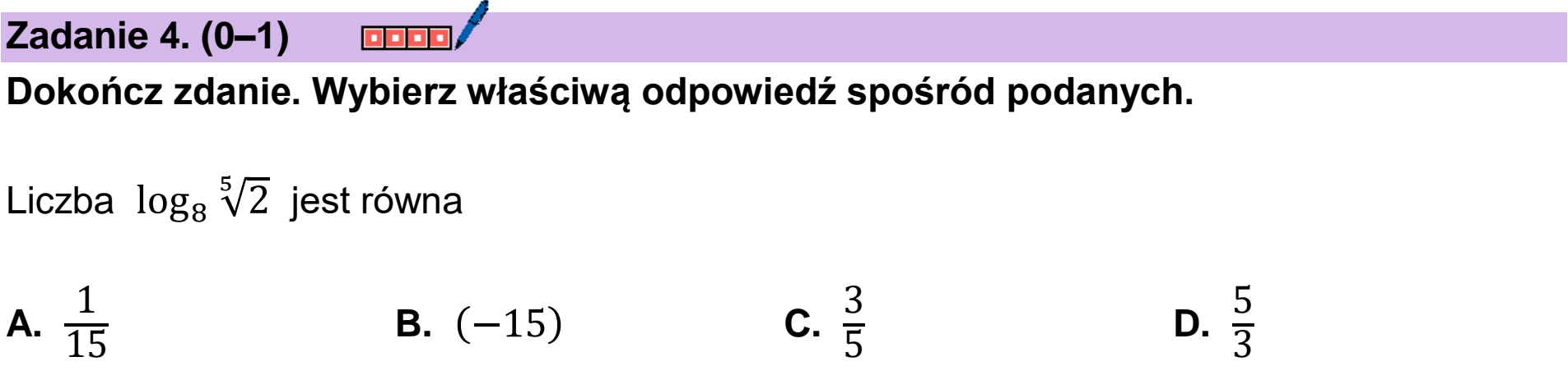 Matura próbna, marzec 2026, podgląd zadania 4