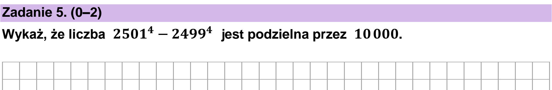 Matura próbna, marzec 2026, podgląd zadania 5