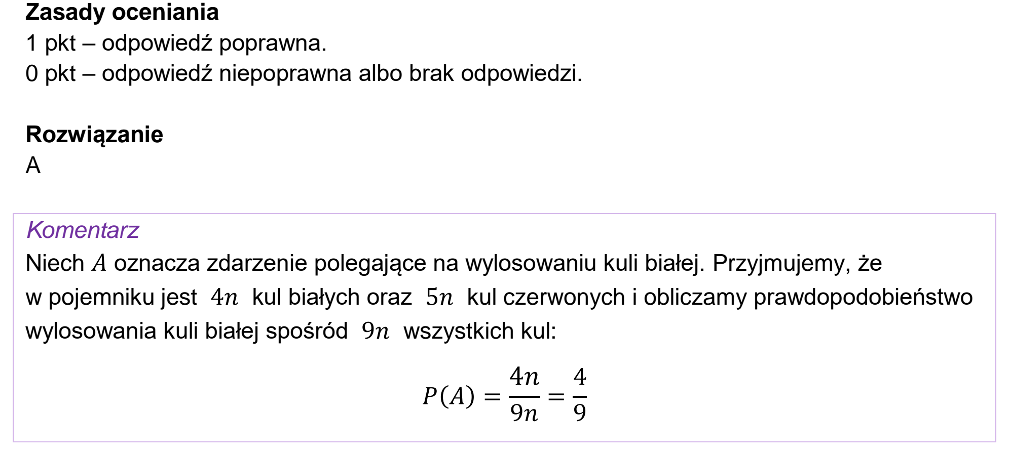 Matura próbna, wrzesien 2022, odpowiedź do zadania 19