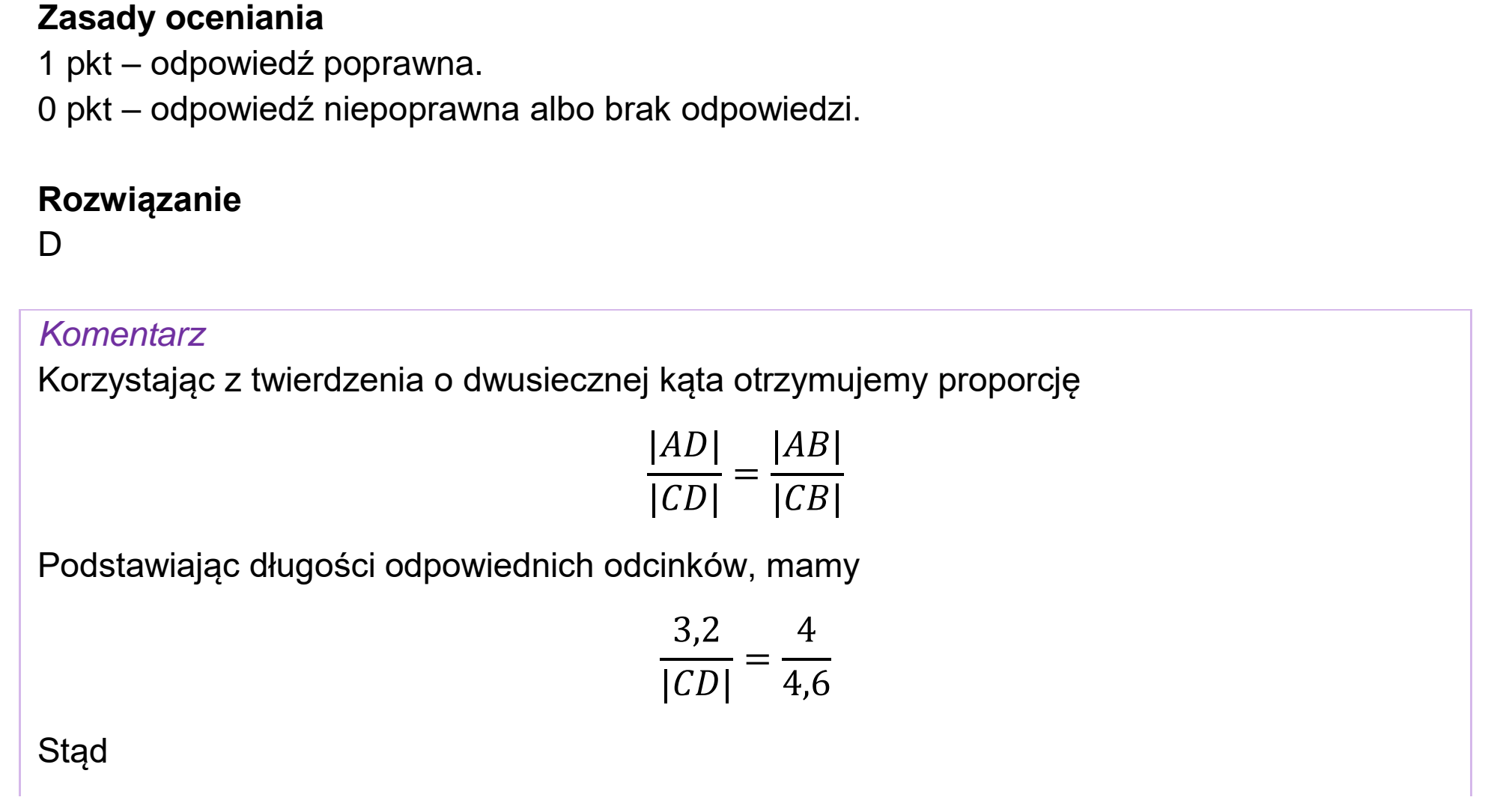 Matura próbna, wrzesien 2022, odpowiedź do zadania 22