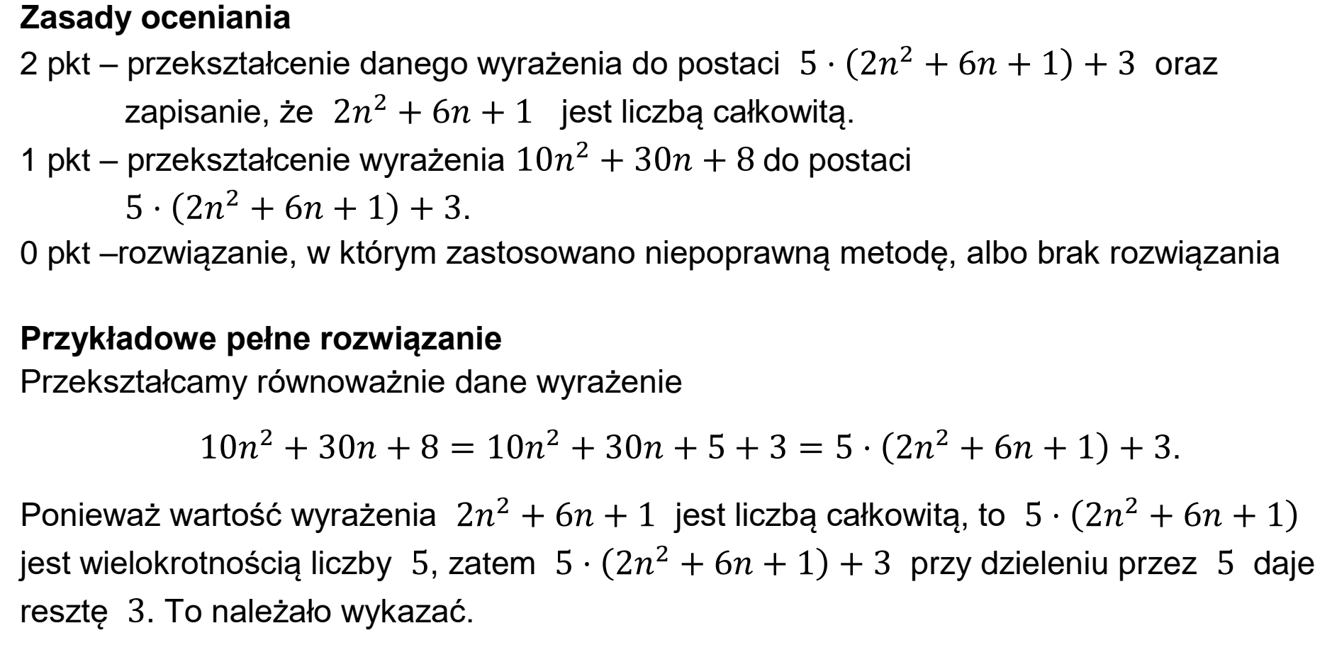 Matura próbna, wrzesien 2022, odpowiedź do zadania 26