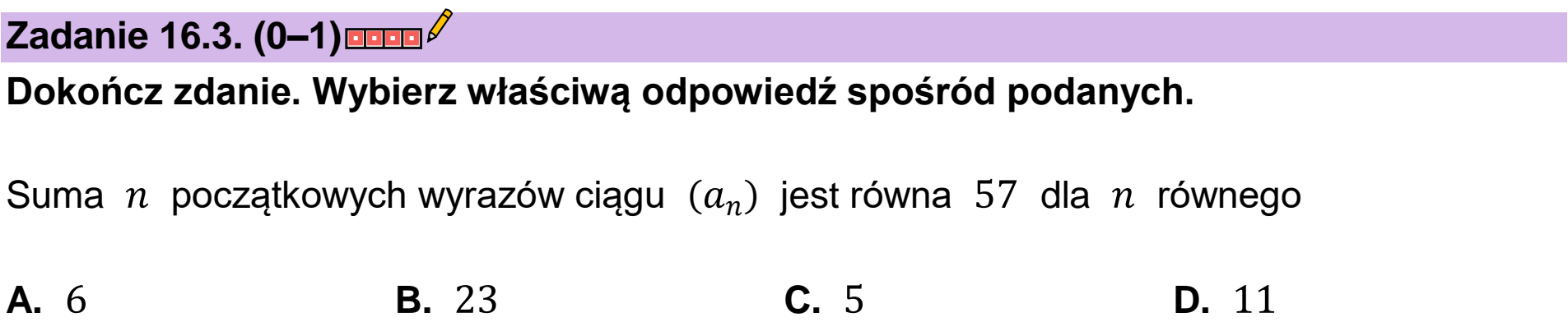Matura próbna, wrzesien 2022, zadanie 16.3