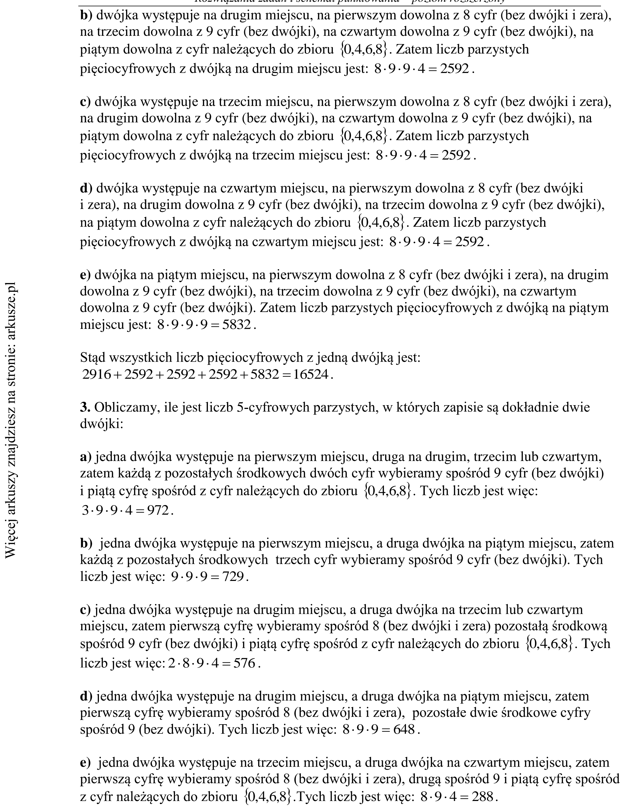 Matura dodatkowa, czerwiec 2015, odpowiedź do zadania 13, fragment 2