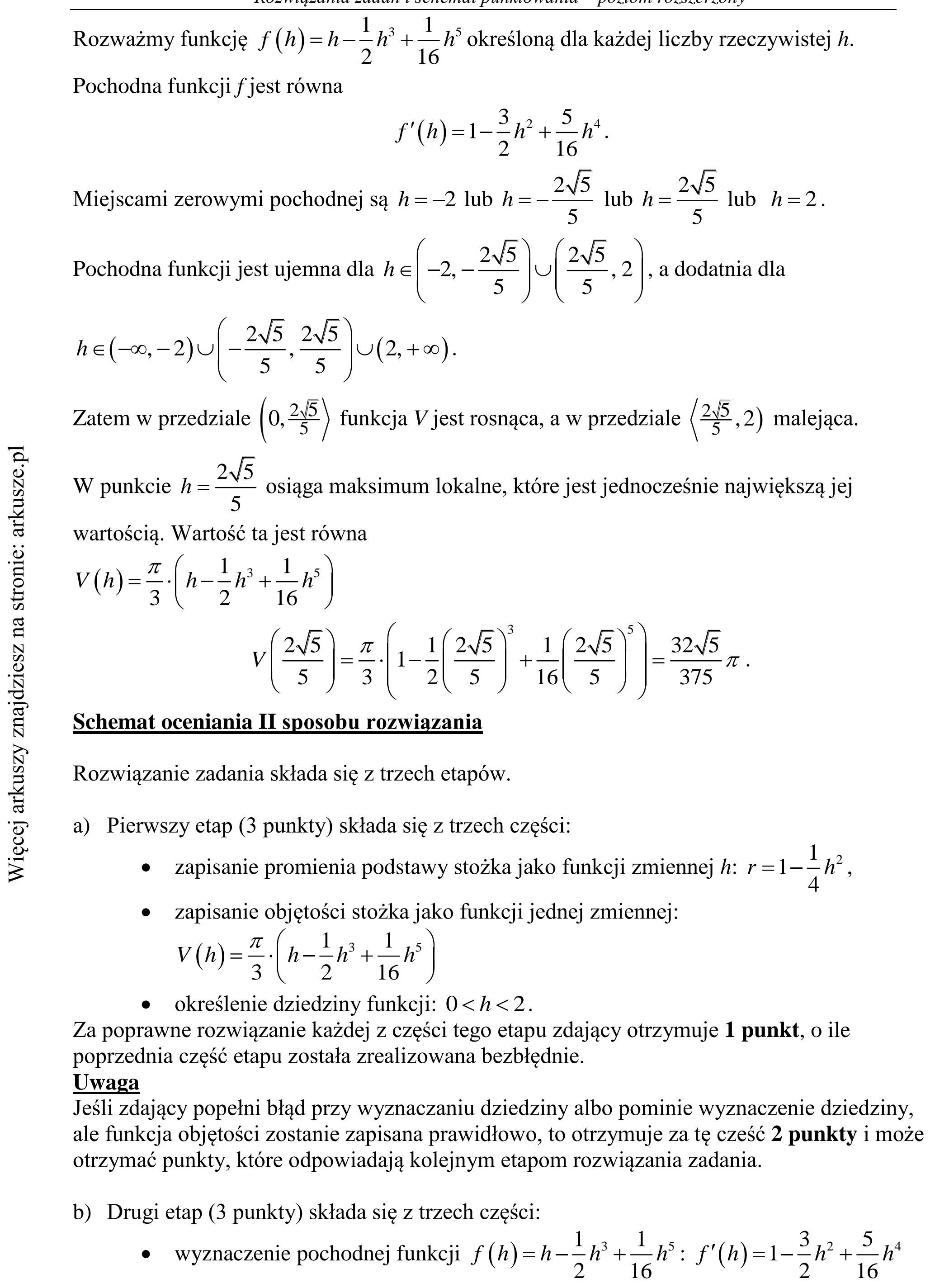 Matura dodatkowa, czerwiec 2015, odpowiedź do zadania 16, fragment 4
