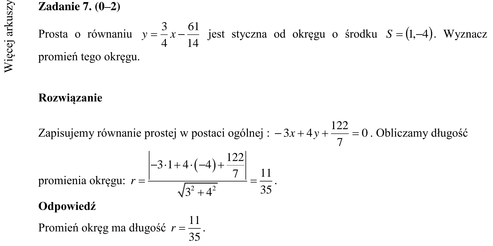 Matura dodatkowa, czerwiec 2015, odpowiedź do zadania 7, fragment 1