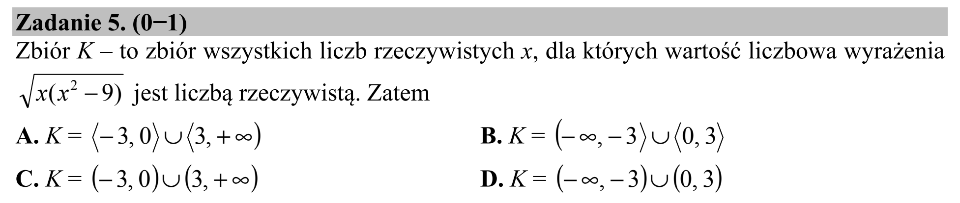 Matura dodatkowa, czerwiec 2015, podgląd zadania 5