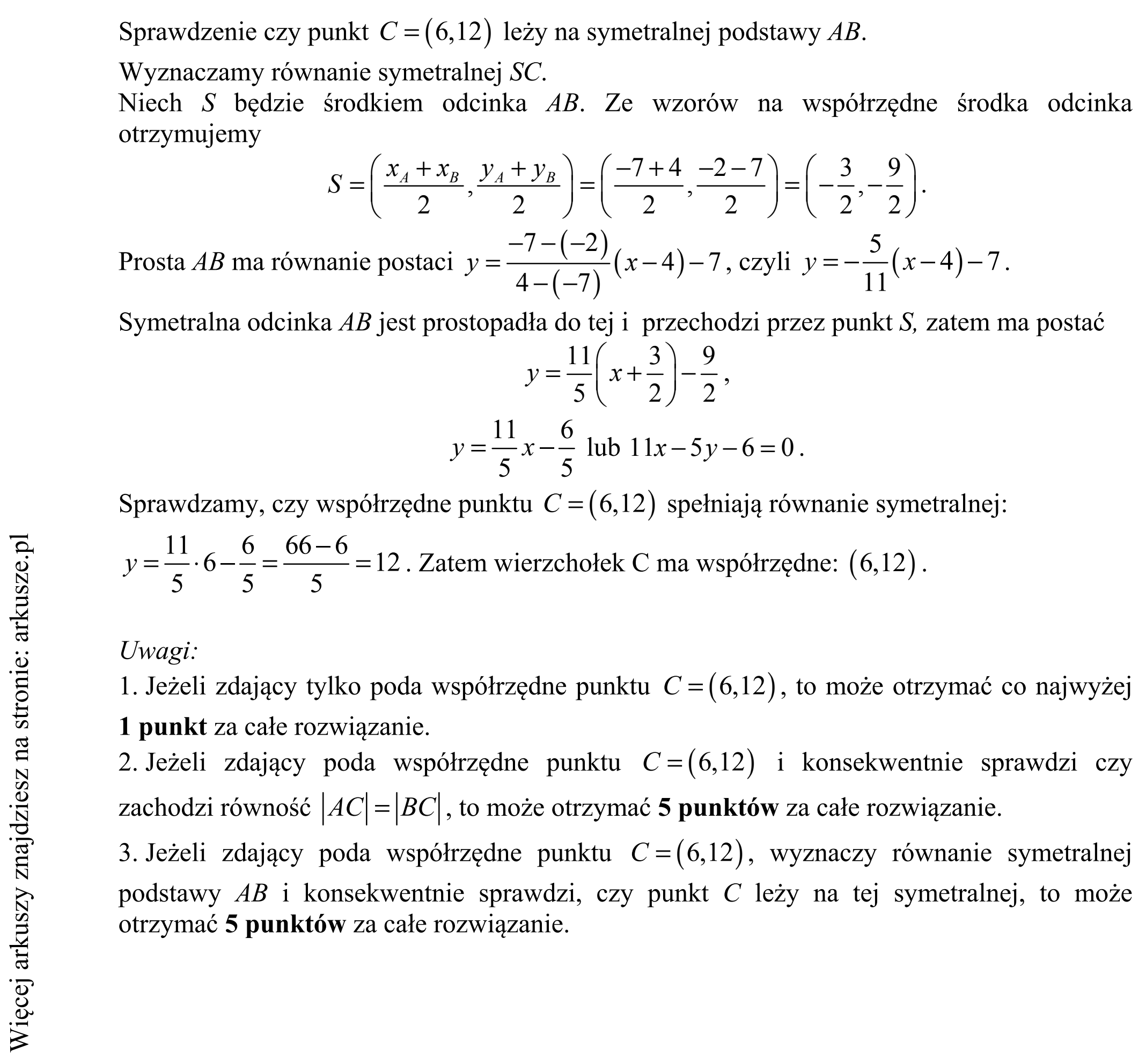 Matura dodatkowa, czerwiec 2016, odpowiedź do zadania 16, fragment 9