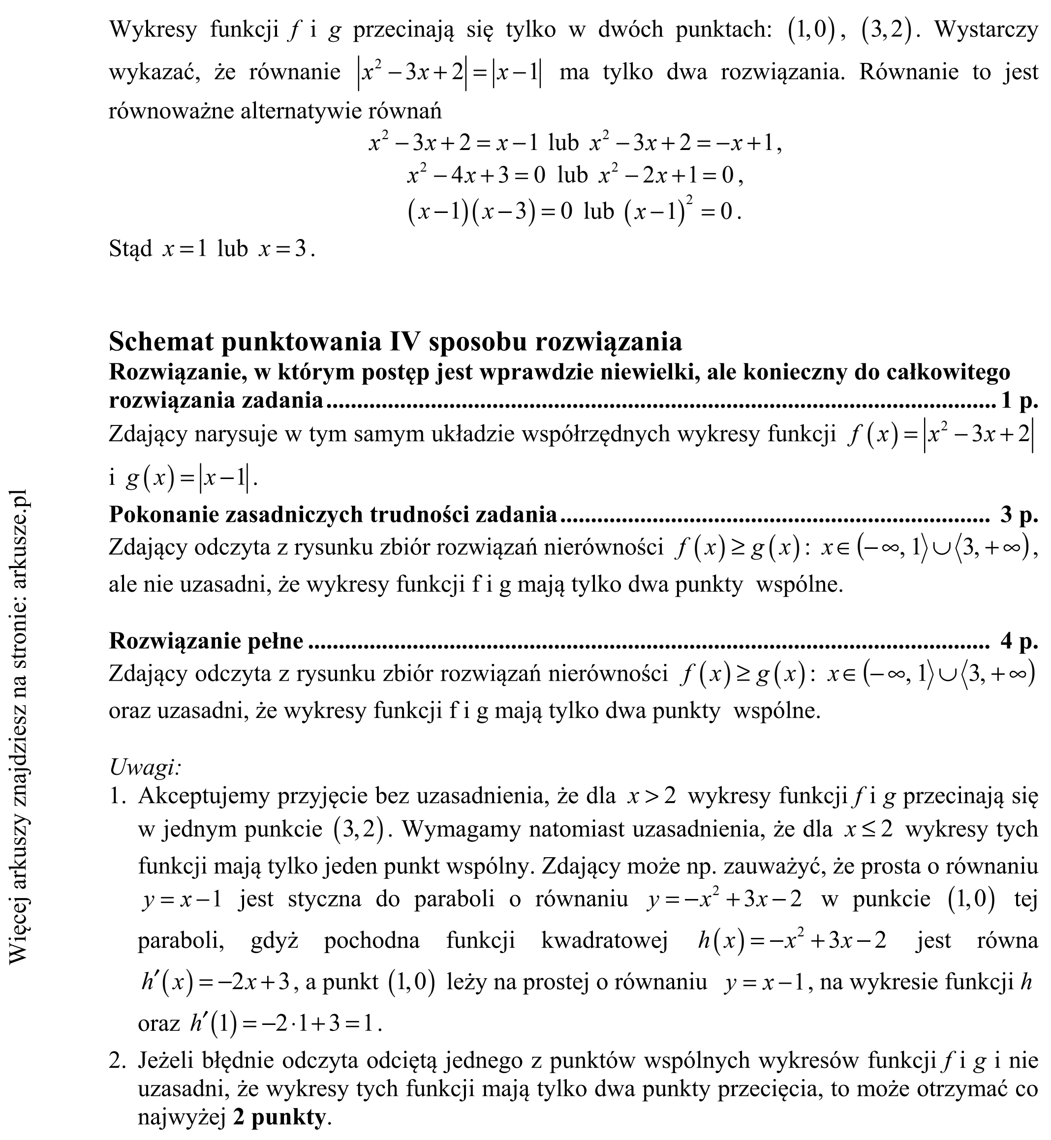 Matura dodatkowa, czerwiec 2016, odpowiedź do zadania 9, fragment 5