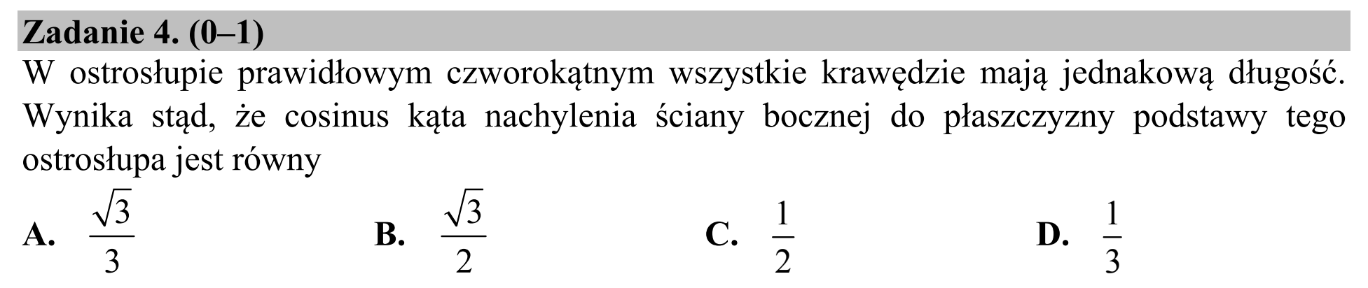 Matura dodatkowa, czerwiec 2016, podgląd zadania 4