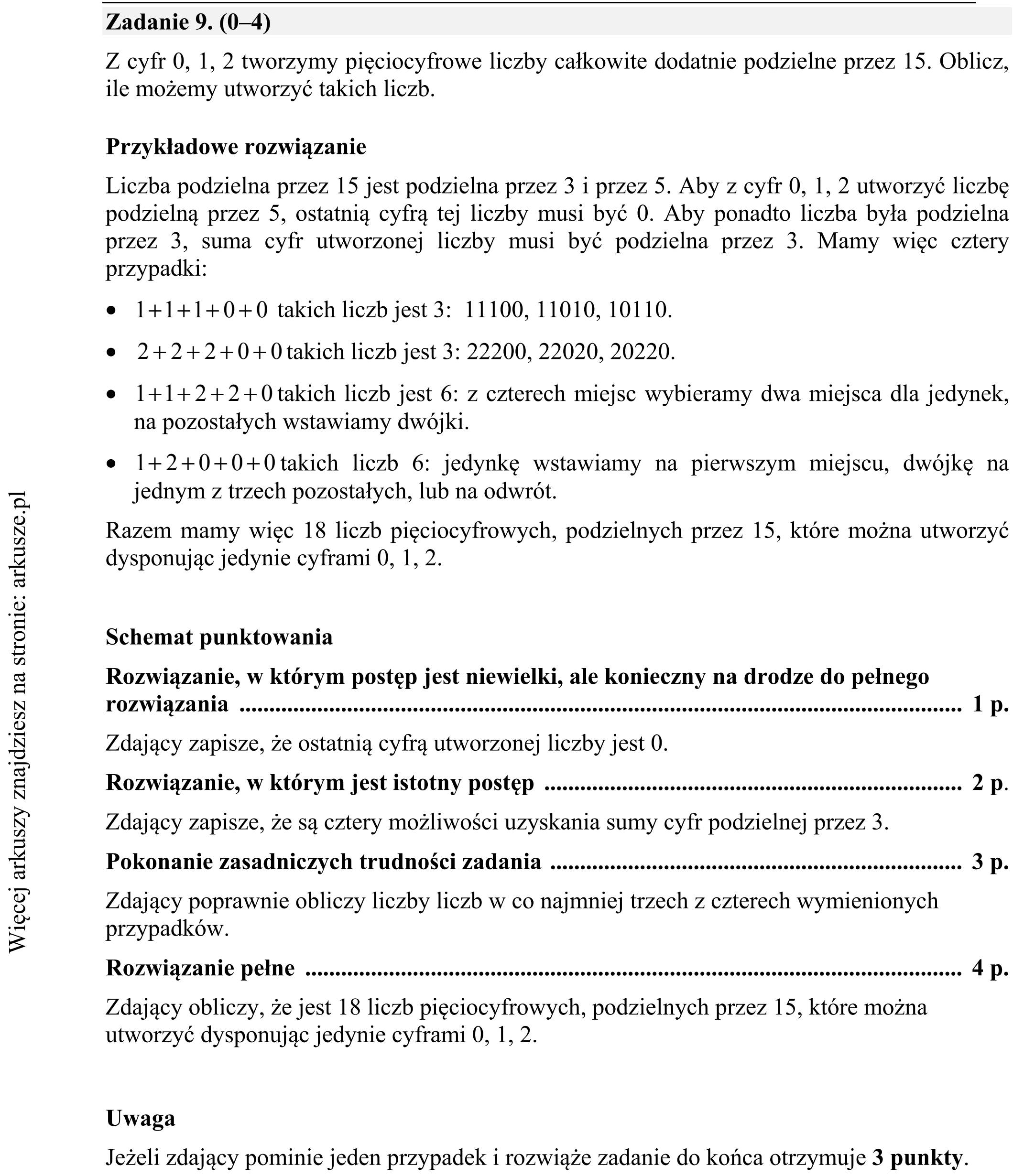 Matura dodatkowa, czerwiec 2017, odpowiedź do zadania 9, fragment 1