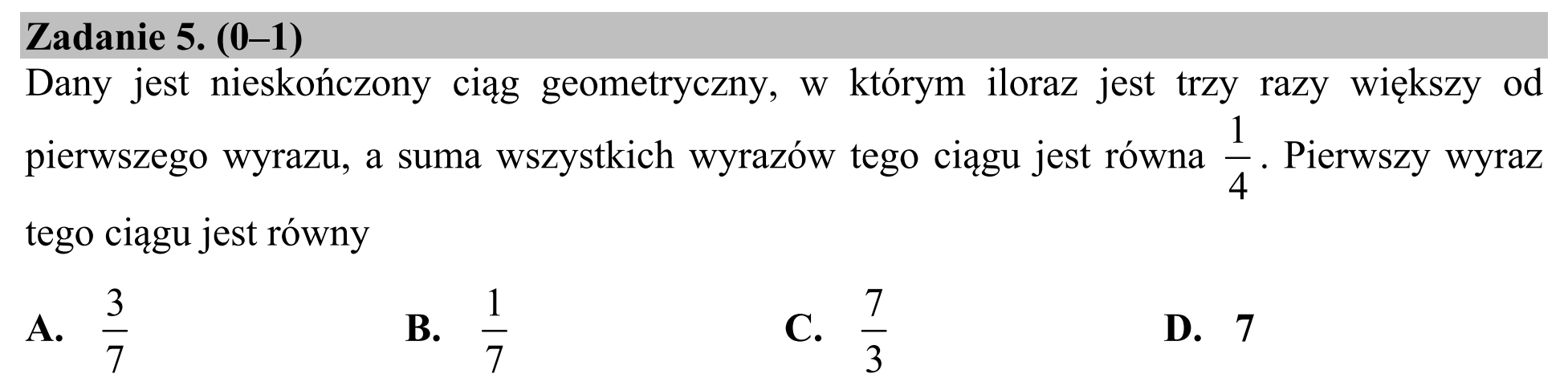 Matura dodatkowa, czerwiec 2017, podgląd zadania 5