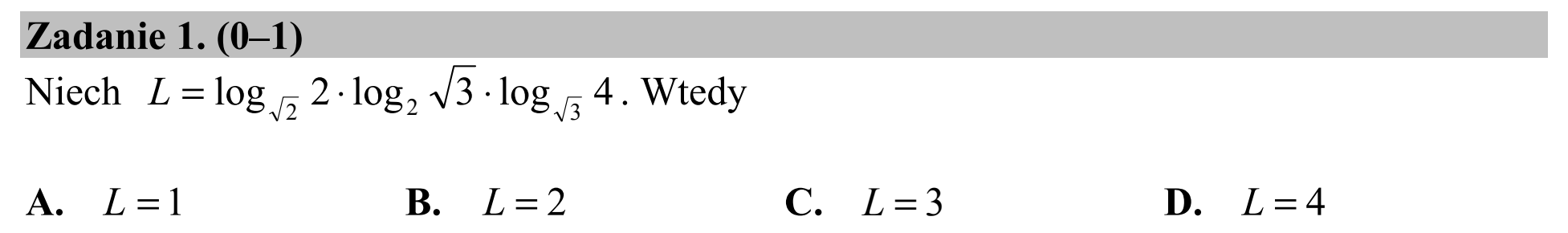 Matura dodatkowa, czerwiec 2018, podgląd zadania 1