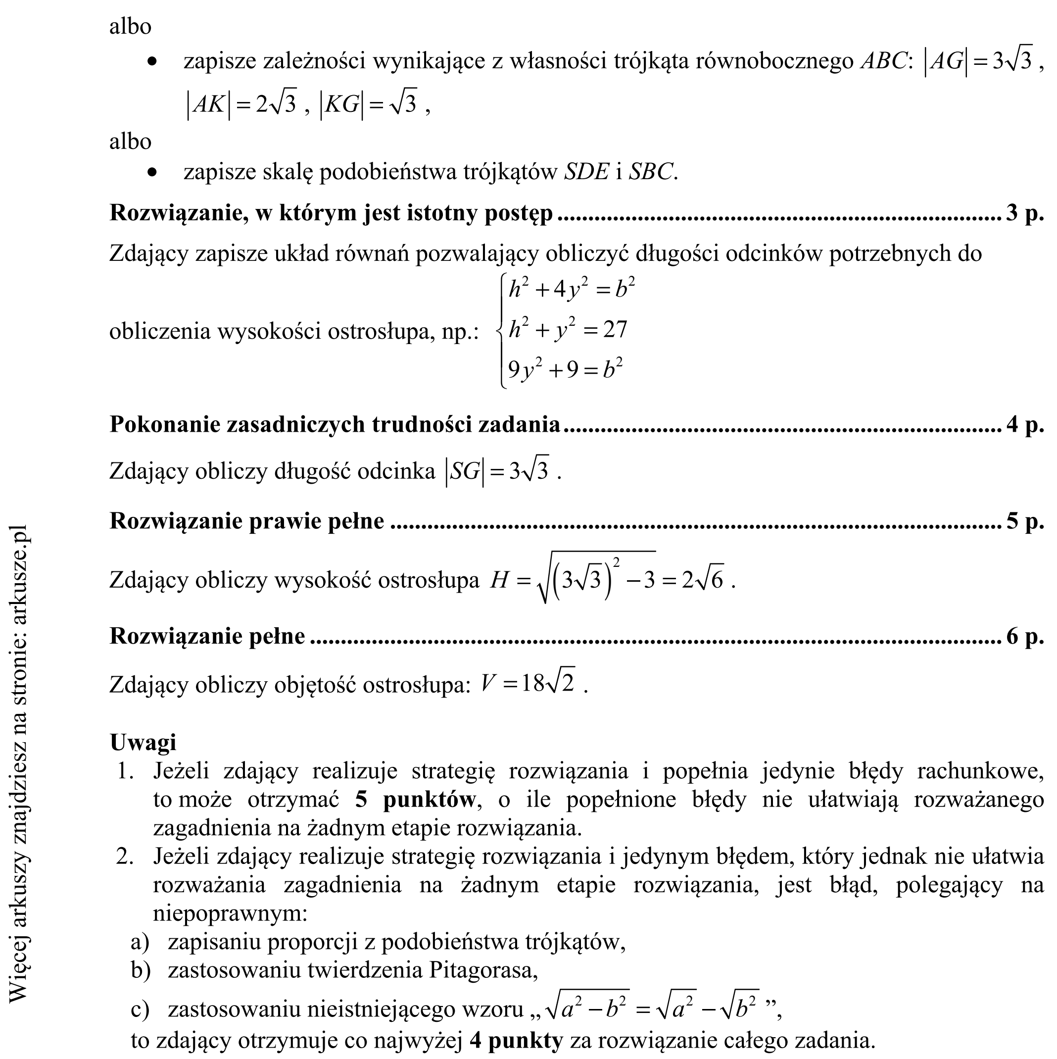 Matura dodatkowa, czerwiec 2019, odpowiedź do zadania 11, fragment 3