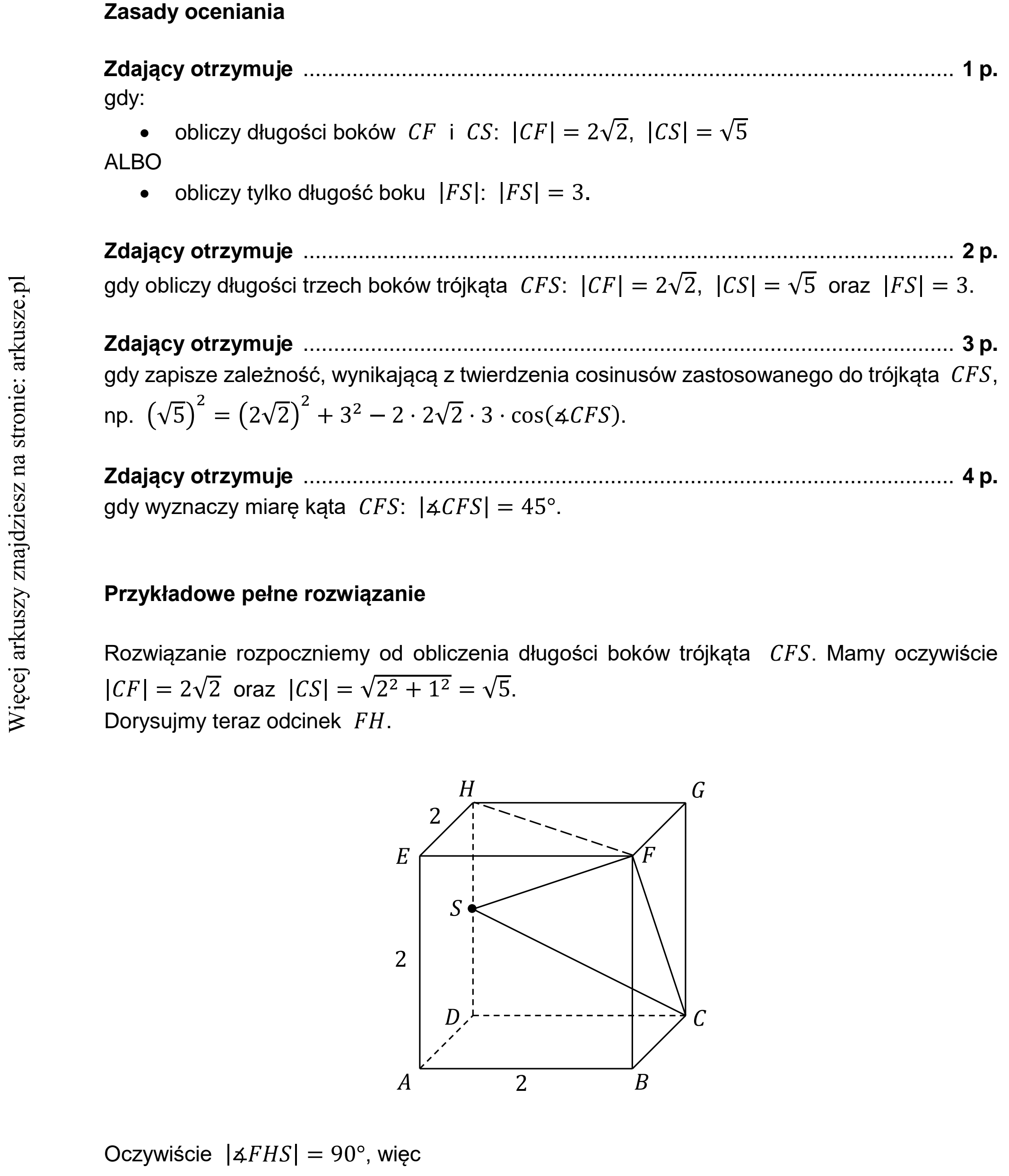 Matura dodatkowa, czerwiec 2021, odpowiedź do zadania 10, fragment 1