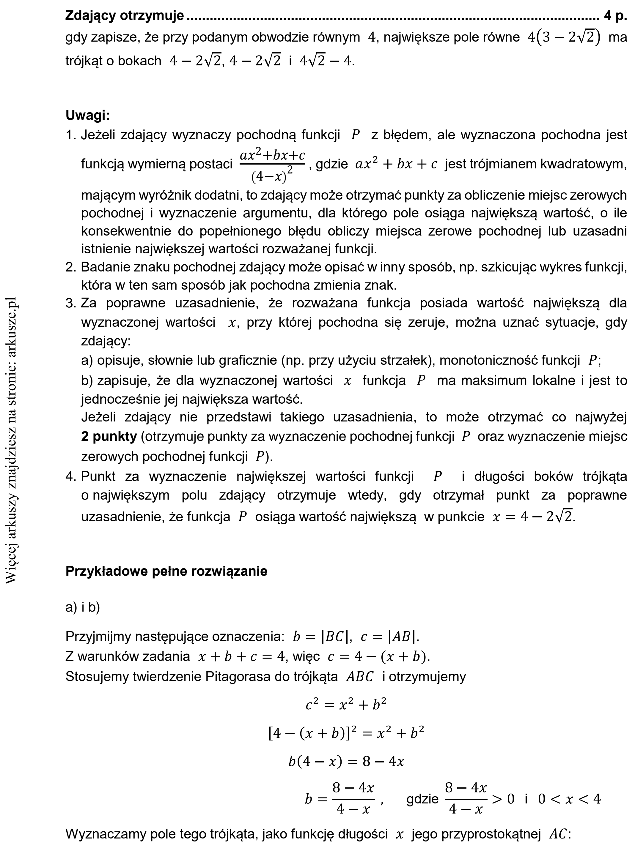 Matura dodatkowa, czerwiec 2021, odpowiedź do zadania 15, fragment 2