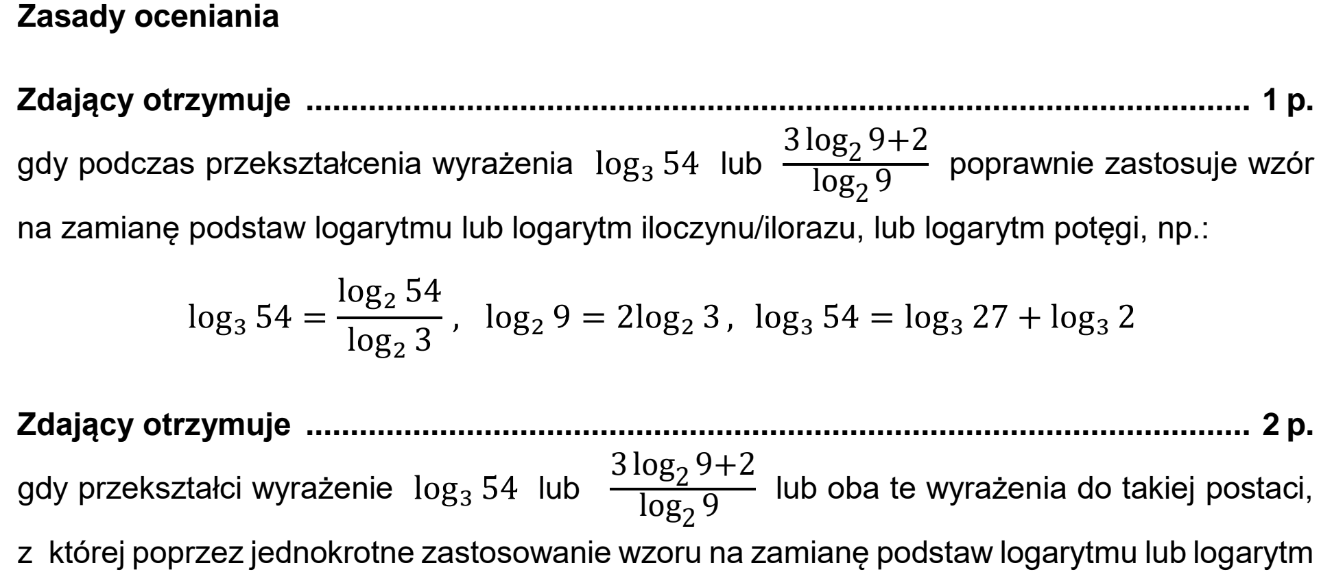 Matura dodatkowa, czerwiec 2021, odpowiedź do zadania 6