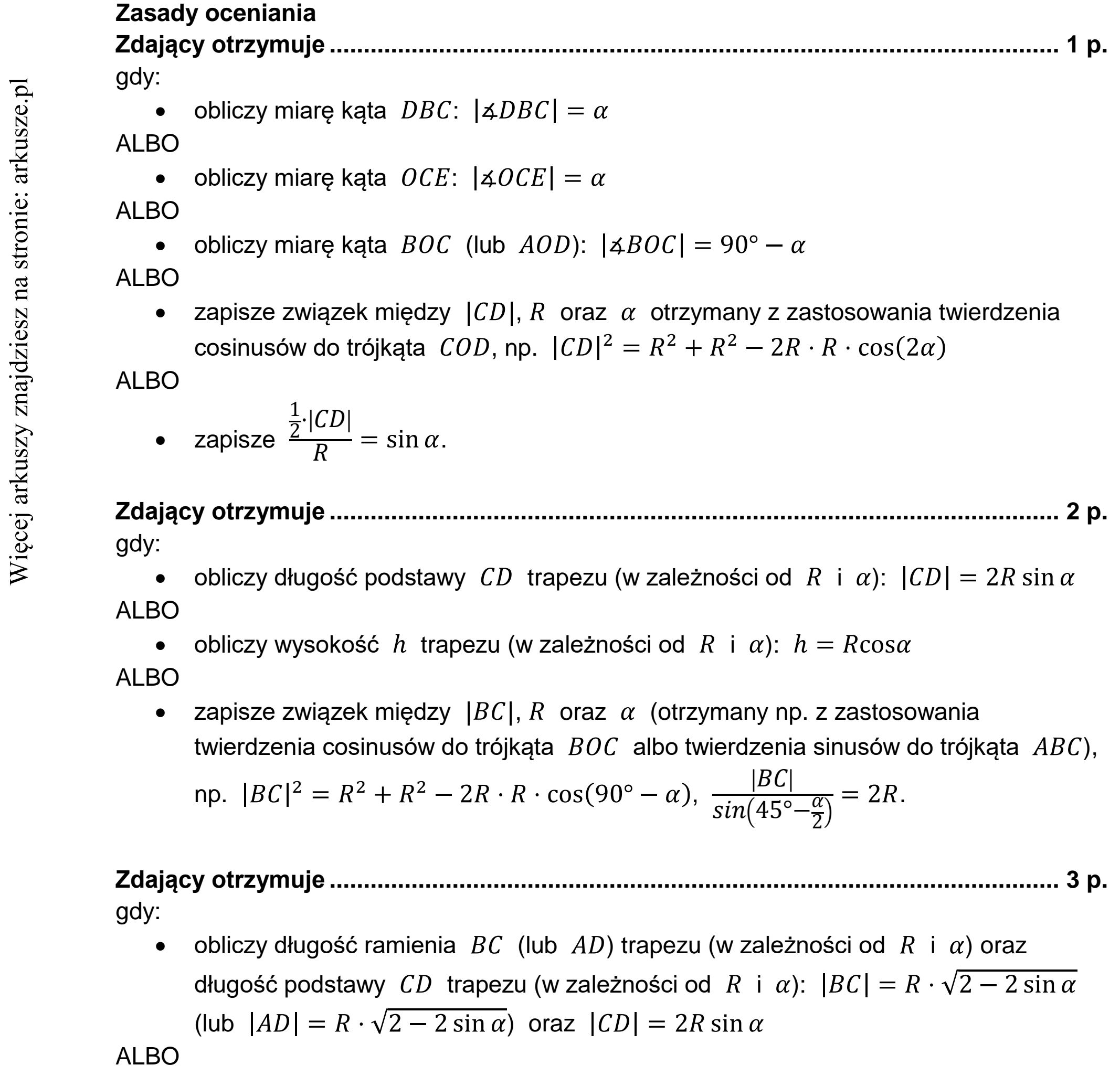 Matura dodatkowa, czerwiec 2022, odpowiedź do zadania 12, fragment 1