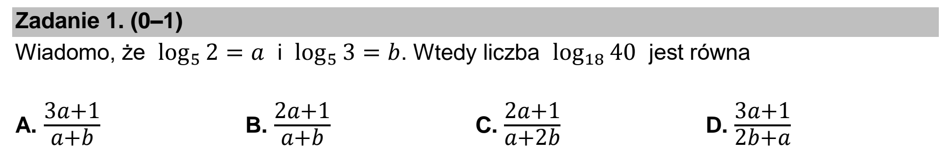 Matura dodatkowa, czerwiec 2022, podgląd zadania 1