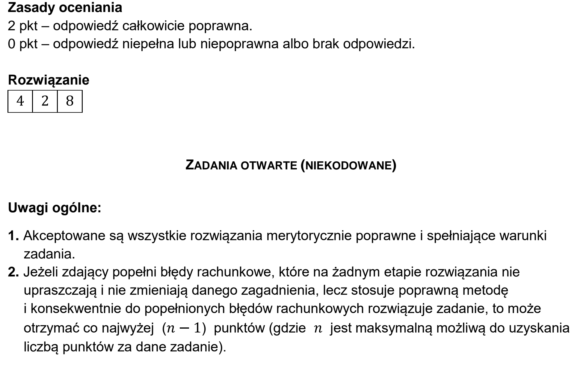 Matura dodatkowa, czerwiec 2026, odpowiedź do zadania 5