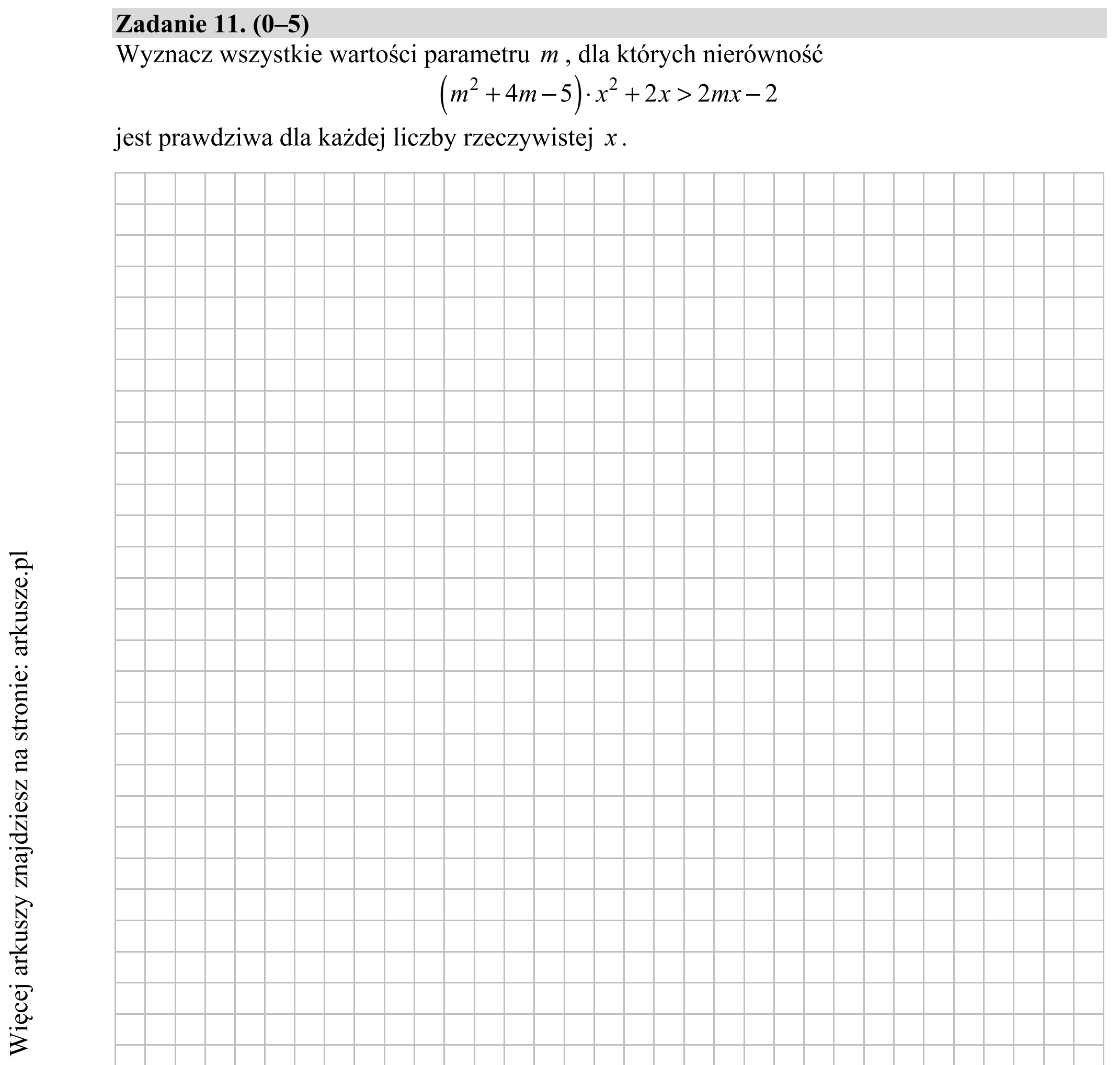 Matura dodatkowa, lipiec 2020, podgląd zadania 11