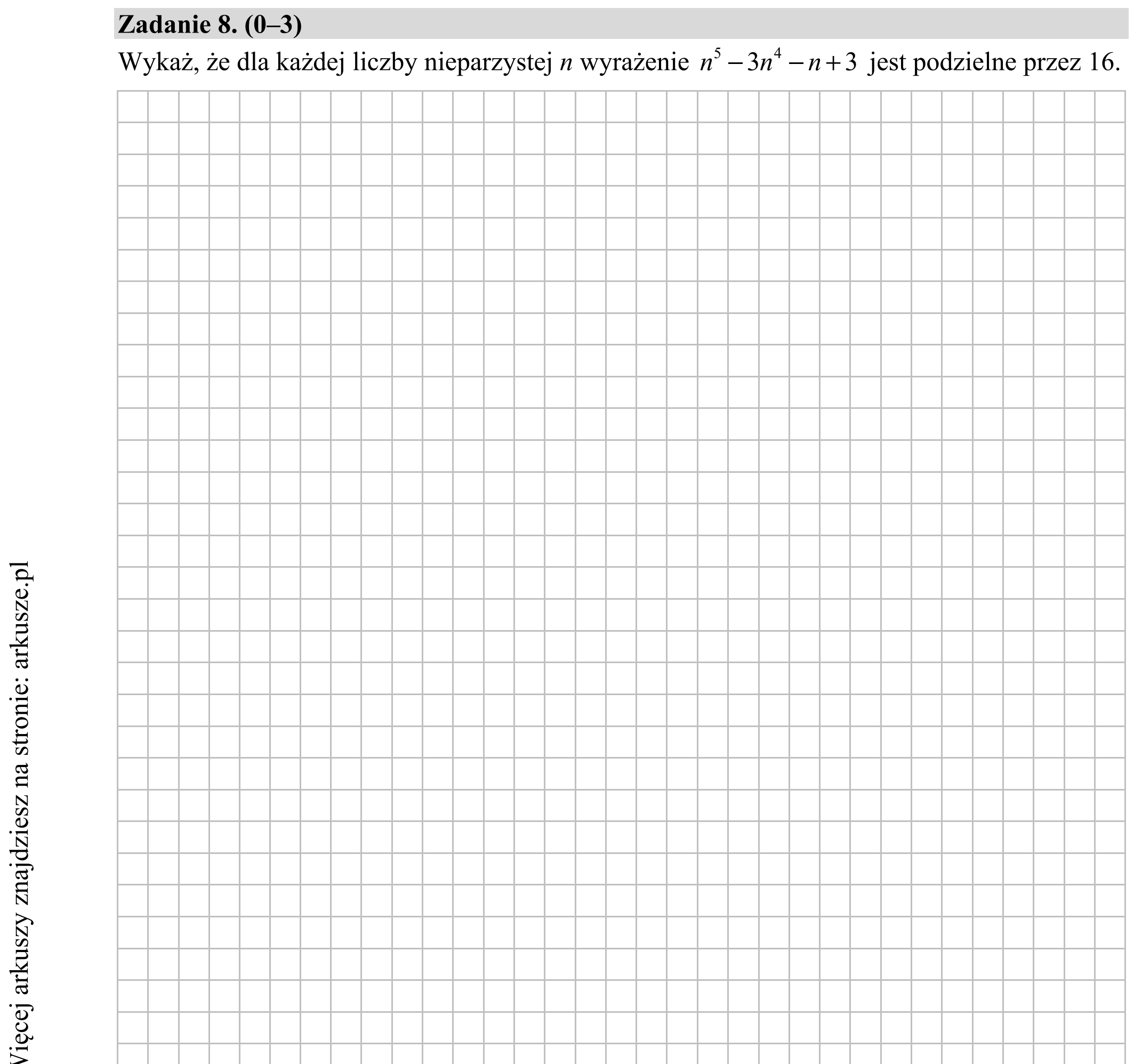 Matura dodatkowa, lipiec 2020, podgląd zadania 8