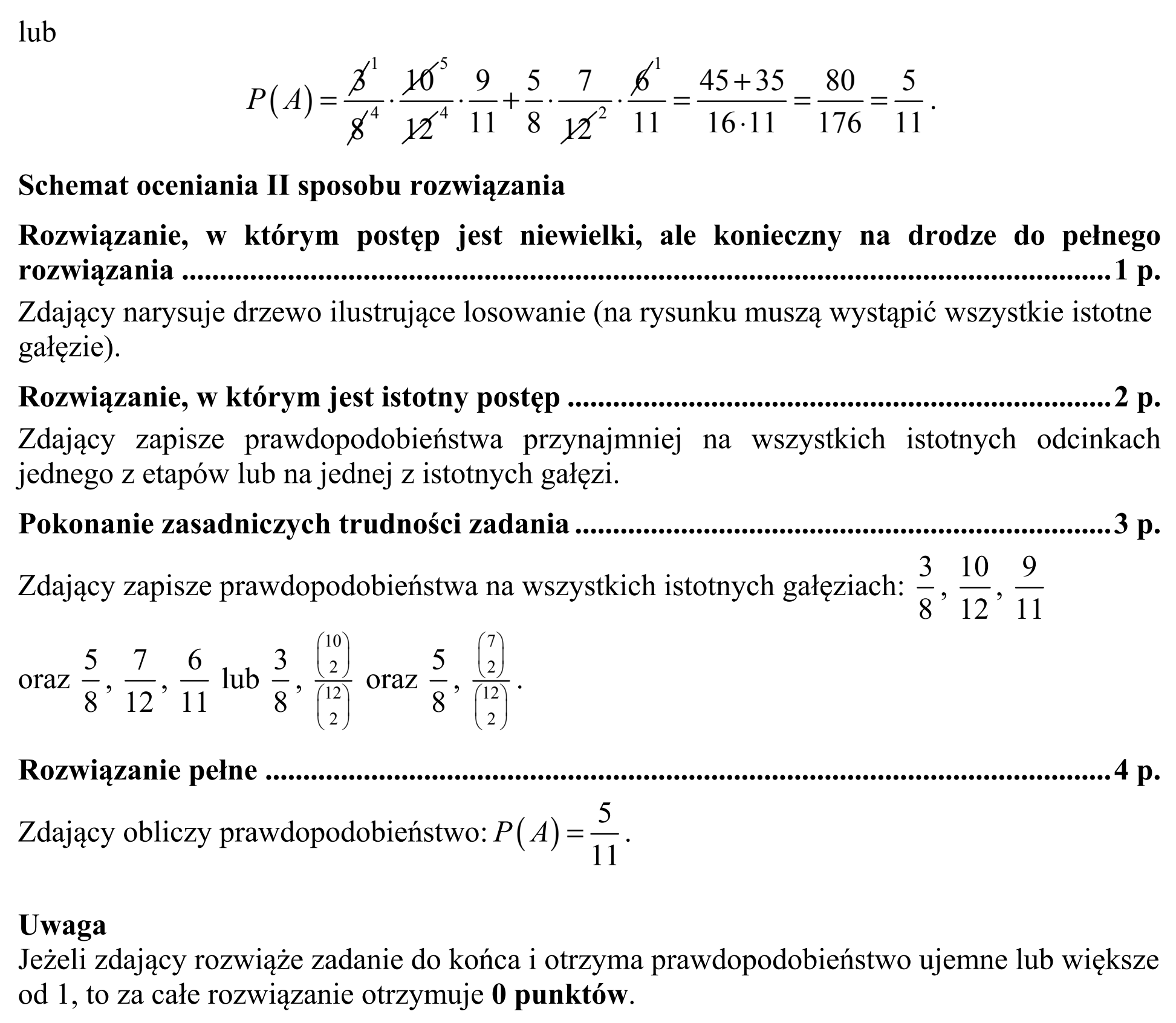 Matura, maj 2015, odpowiedź do zadania 11, fragment 3