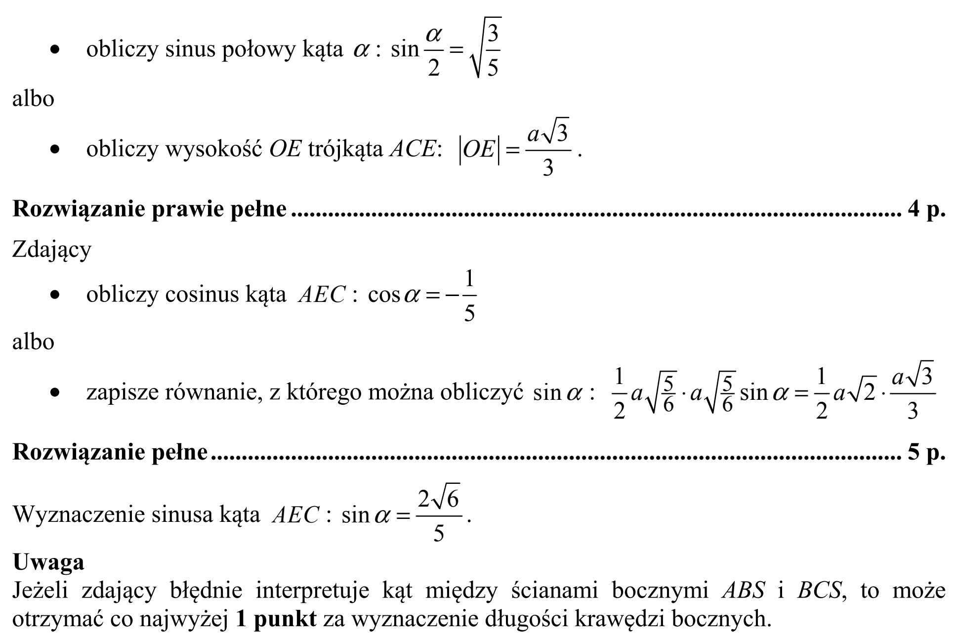 Matura, maj 2015, odpowiedź do zadania 14, fragment 5