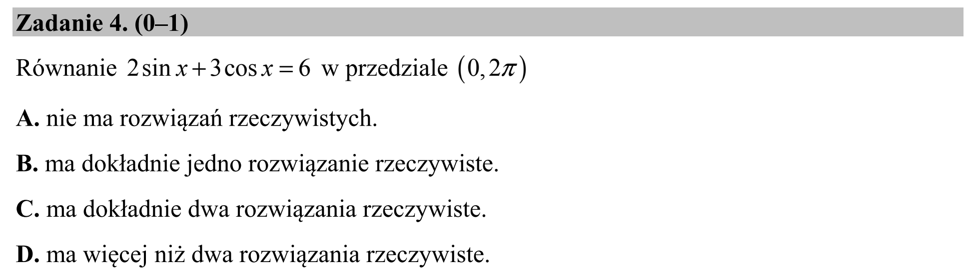 Matura, maj 2015, podgląd zadania 4