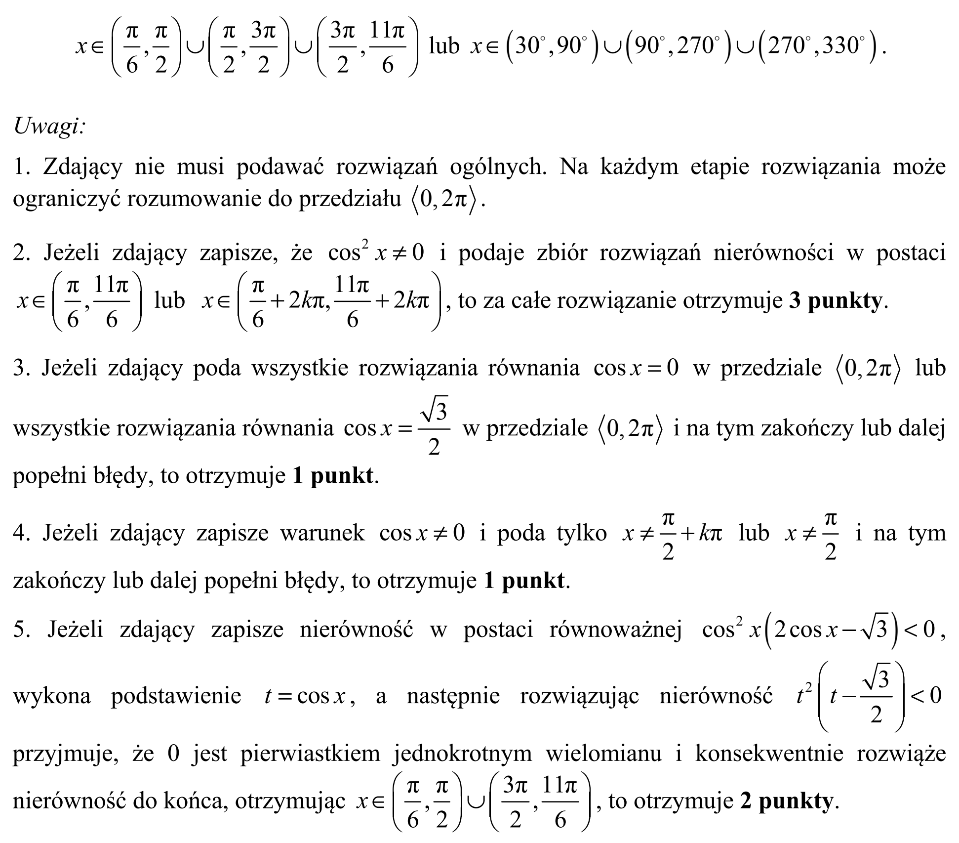 Matura, maj 2016, odpowiedź do zadania 11, fragment 3