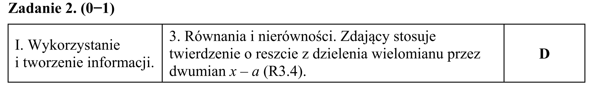 Matura, maj 2016, odpowiedź do zadania 2