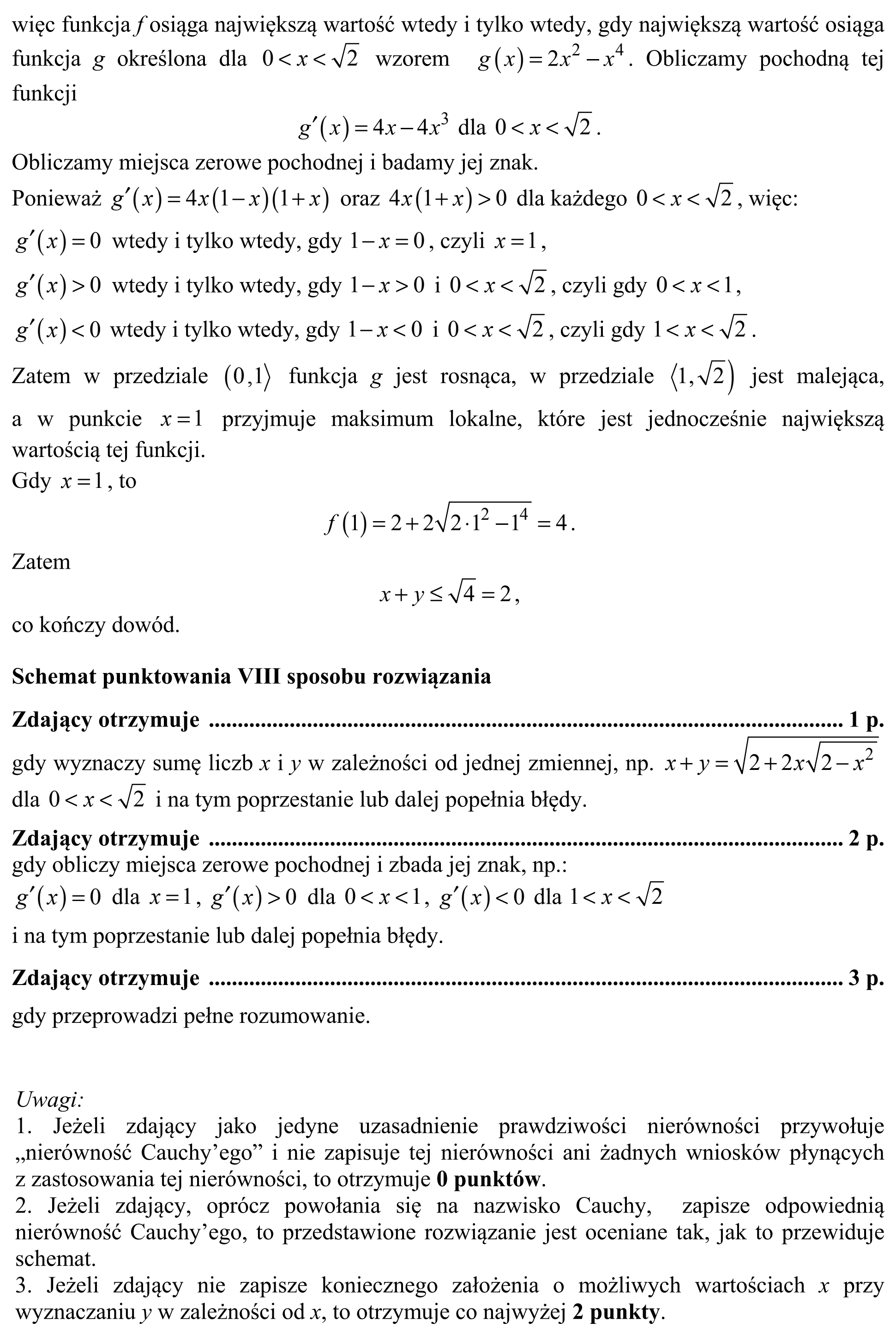 Matura, maj 2016, odpowiedź do zadania 8, fragment 7