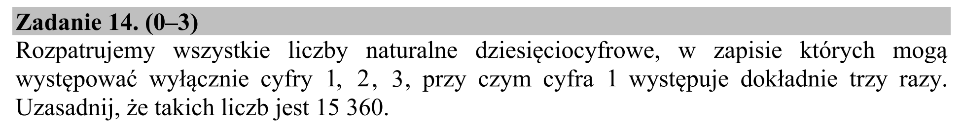 Matura, maj 2016, podgląd zadania 14