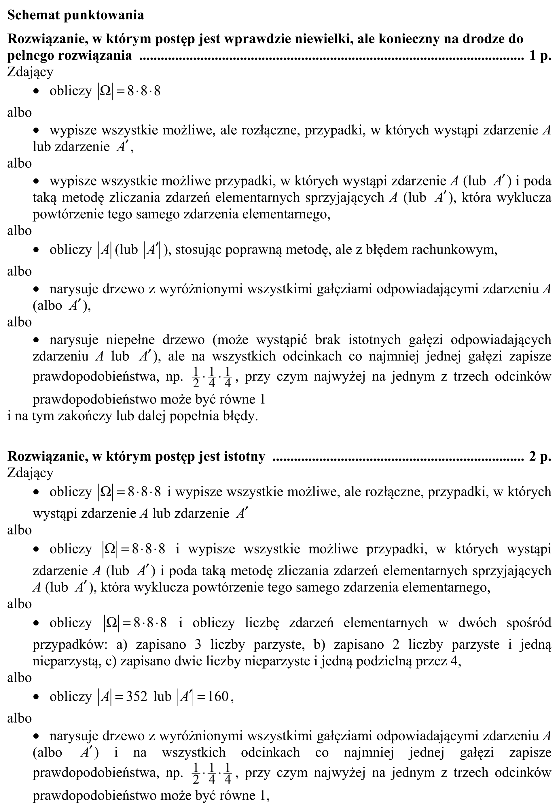 Matura, maj 2017, odpowiedź do zadania 11, fragment 2