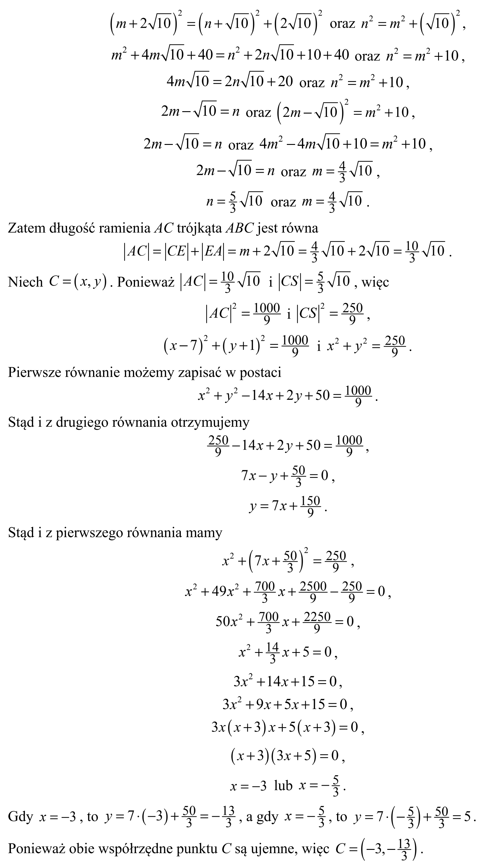Matura, maj 2018, odpowiedź do zadania 14, fragment 4