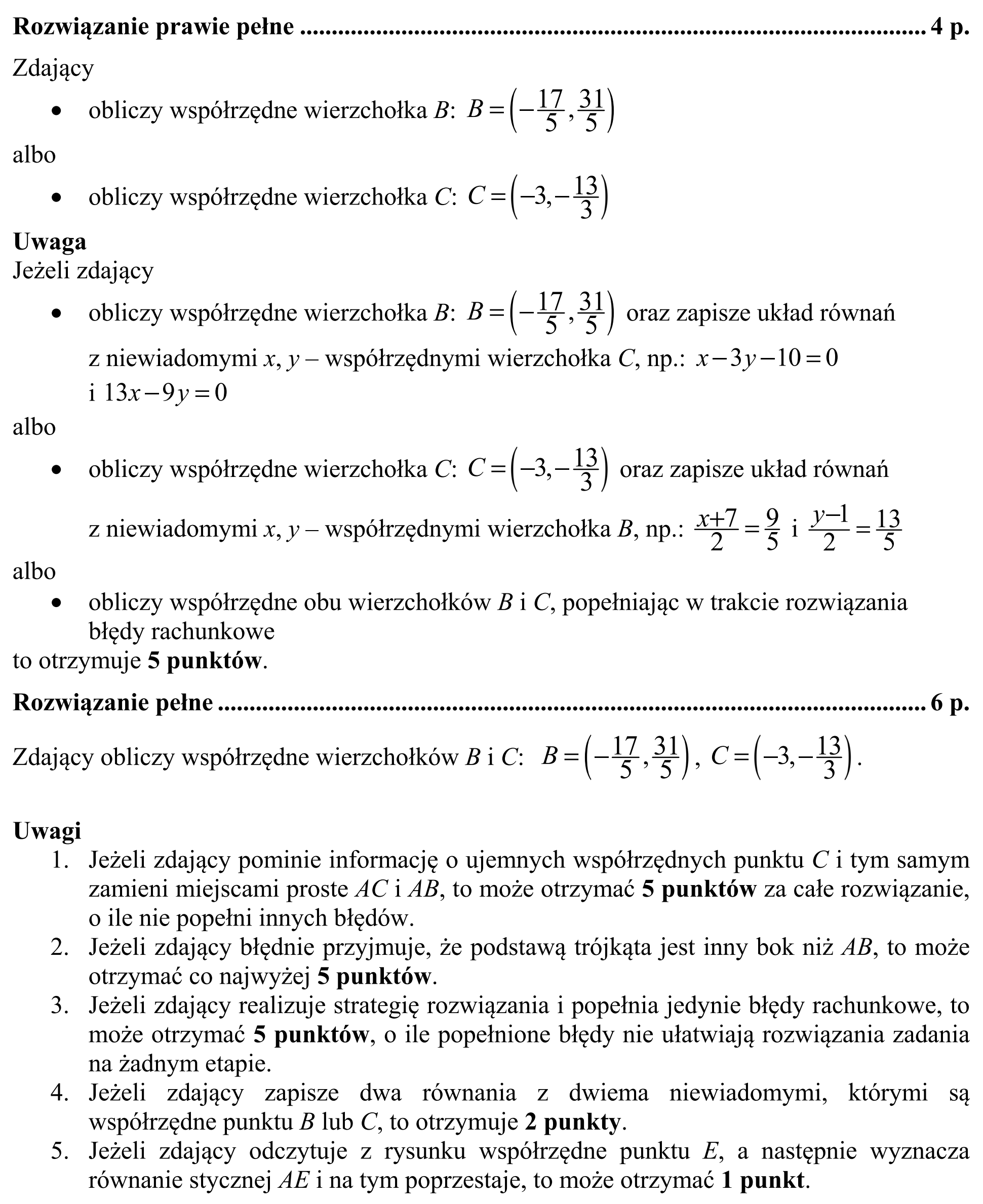 Matura, maj 2018, odpowiedź do zadania 14, fragment 7