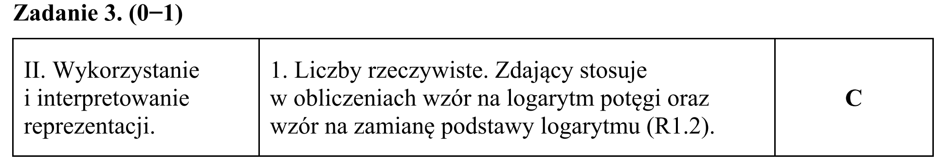 Matura, maj 2018, odpowiedź do zadania 3