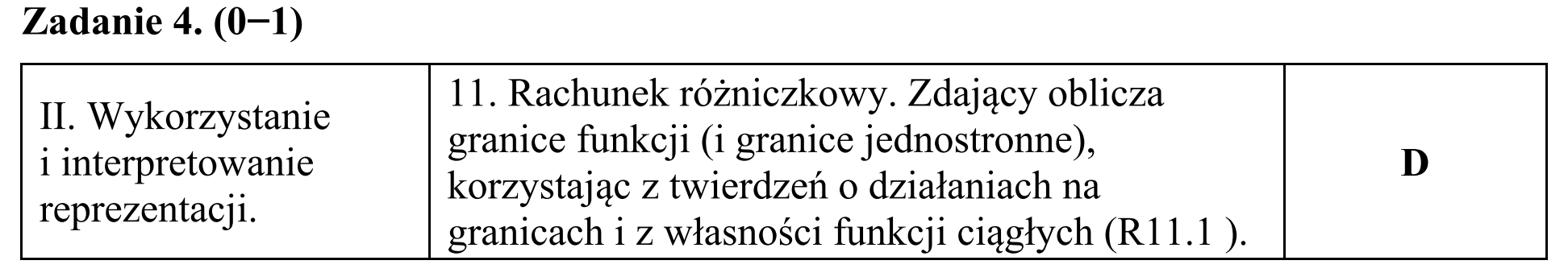 Matura, maj 2018, odpowiedź do zadania 4
