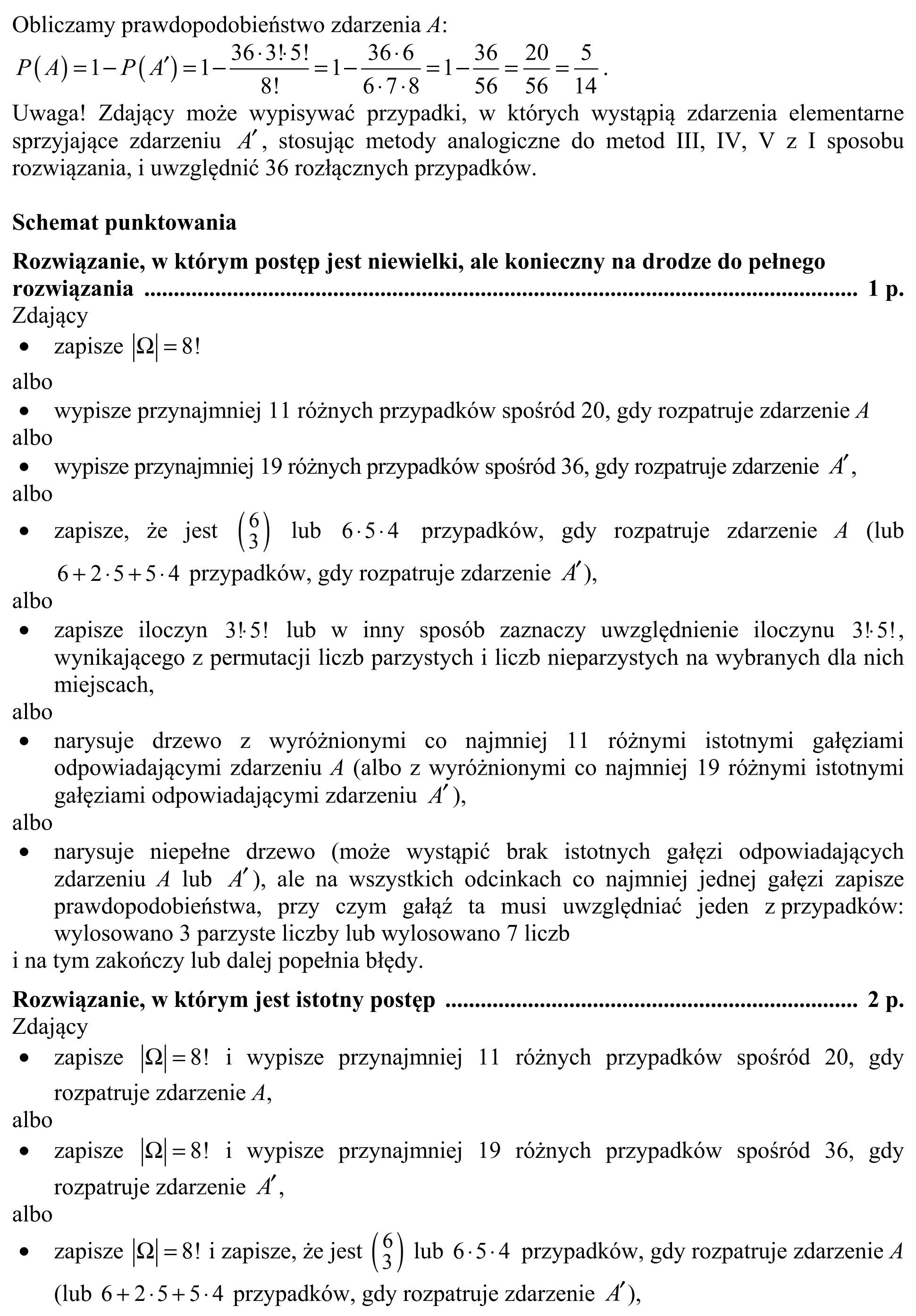 Matura, maj 2018, odpowiedź do zadania 9, fragment 4