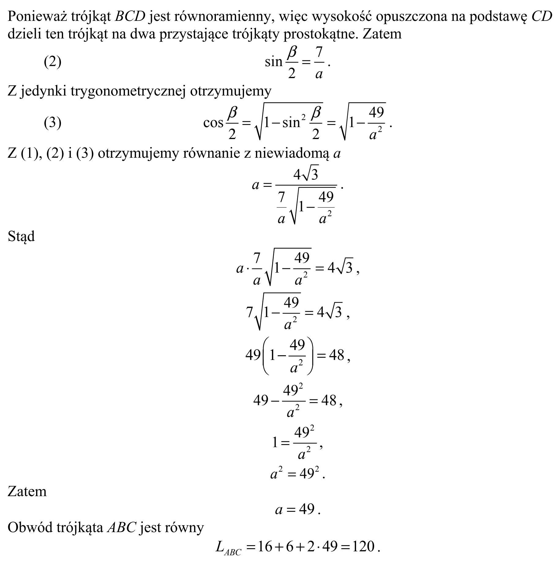 Matura, maj 2019, odpowiedź do zadania 10, fragment 10