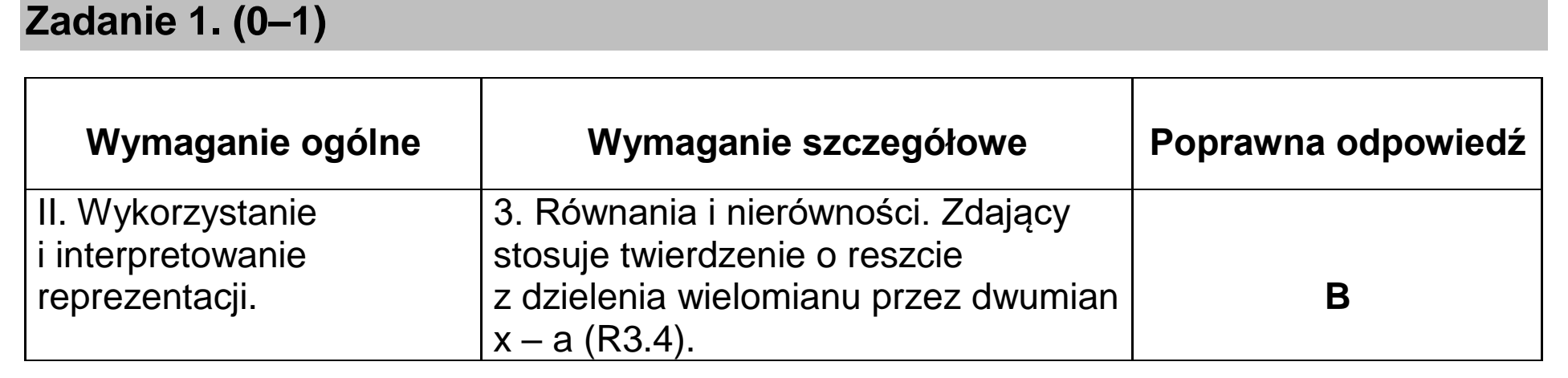 Matura, maj 2020, odpowiedź do zadania 1