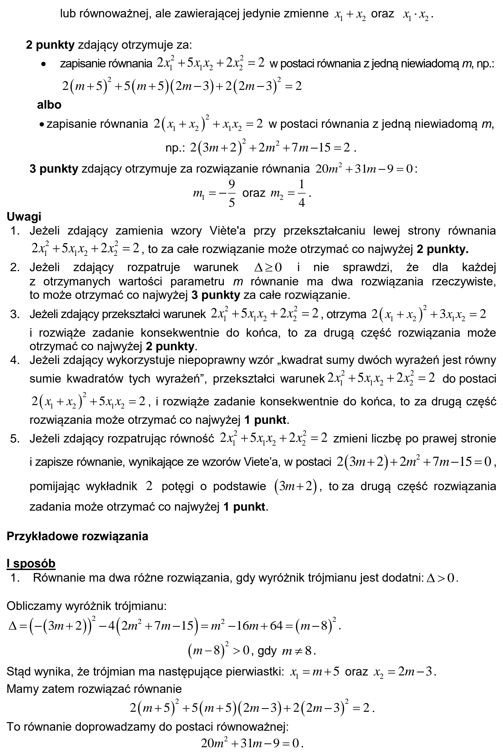 Matura, maj 2020, odpowiedź do zadania 11, fragment 2