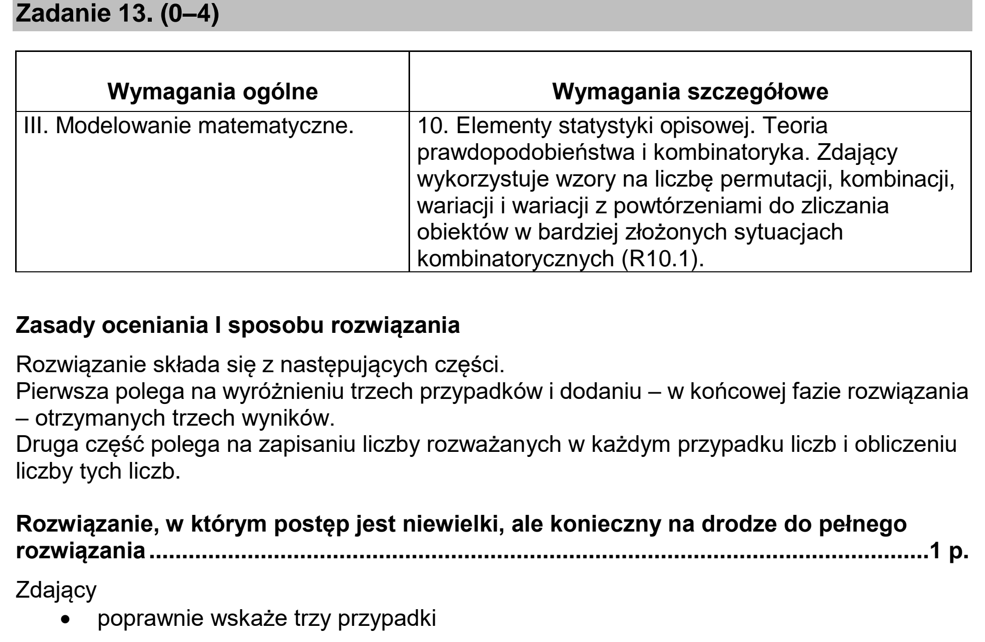 Matura, maj 2020, odpowiedź do zadania 13, fragment 1