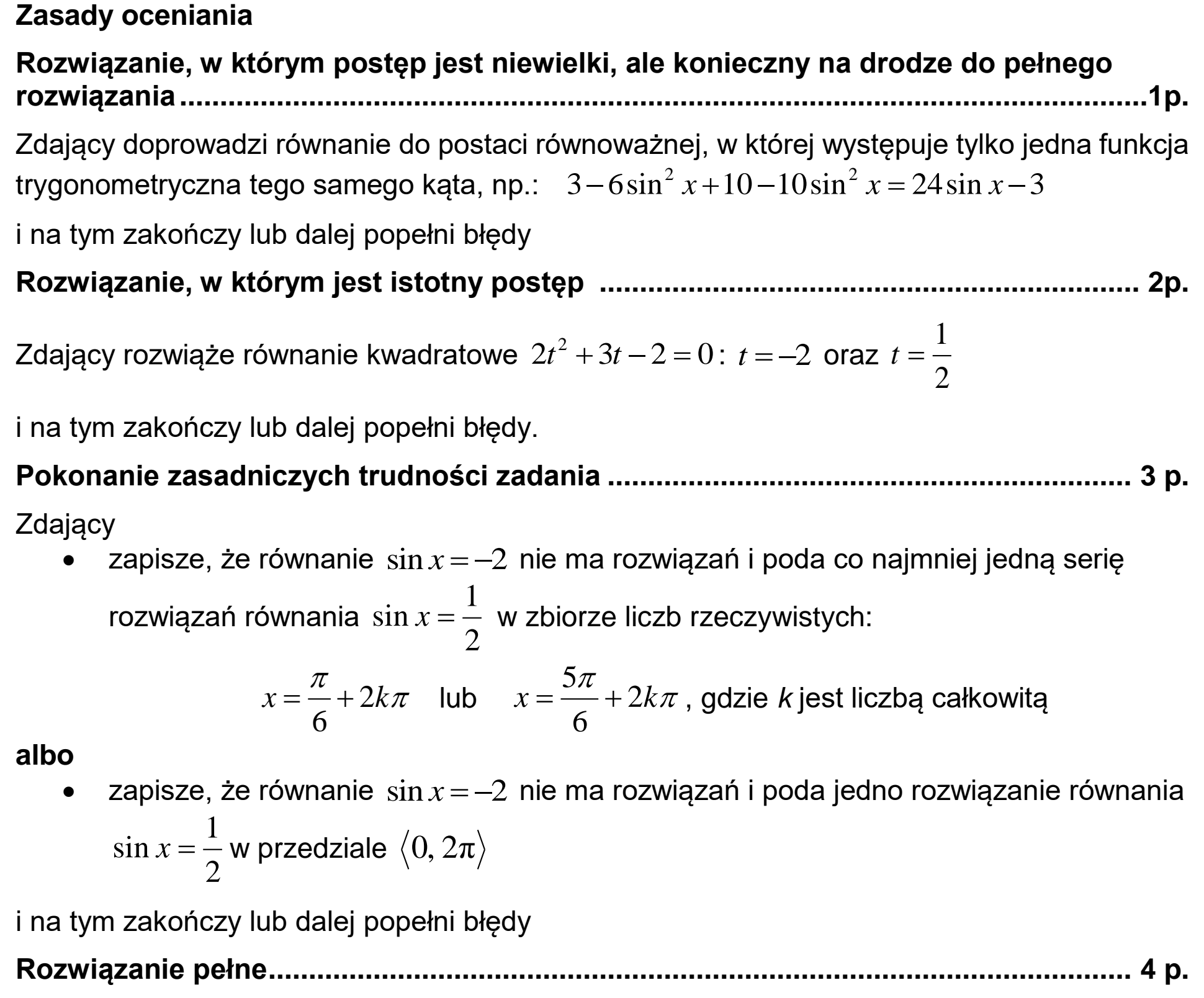 Matura, maj 2020, odpowiedź do zadania 9