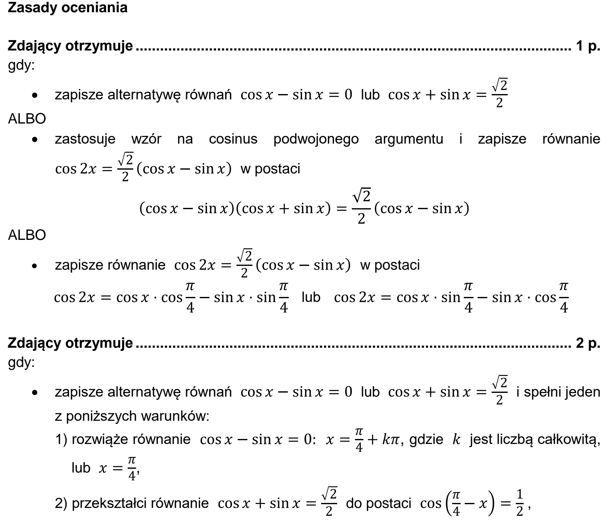 Matura, maj 2021, odpowiedź do zadania 12, fragment 1