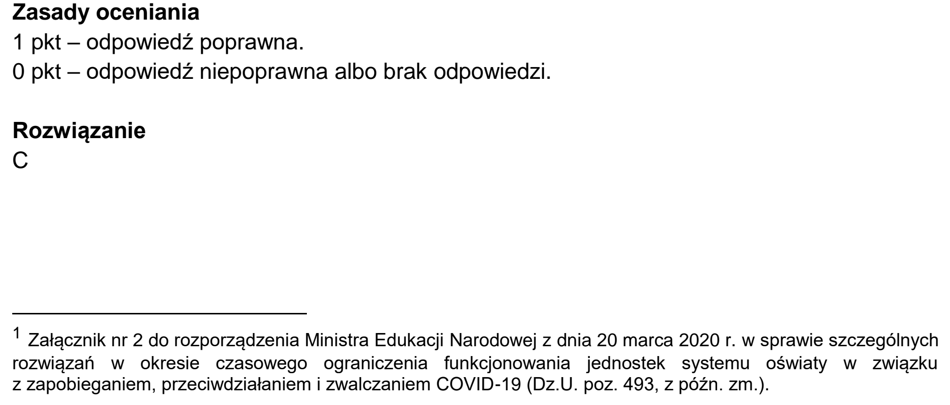 Matura, maj 2021, odpowiedź do zadania 2