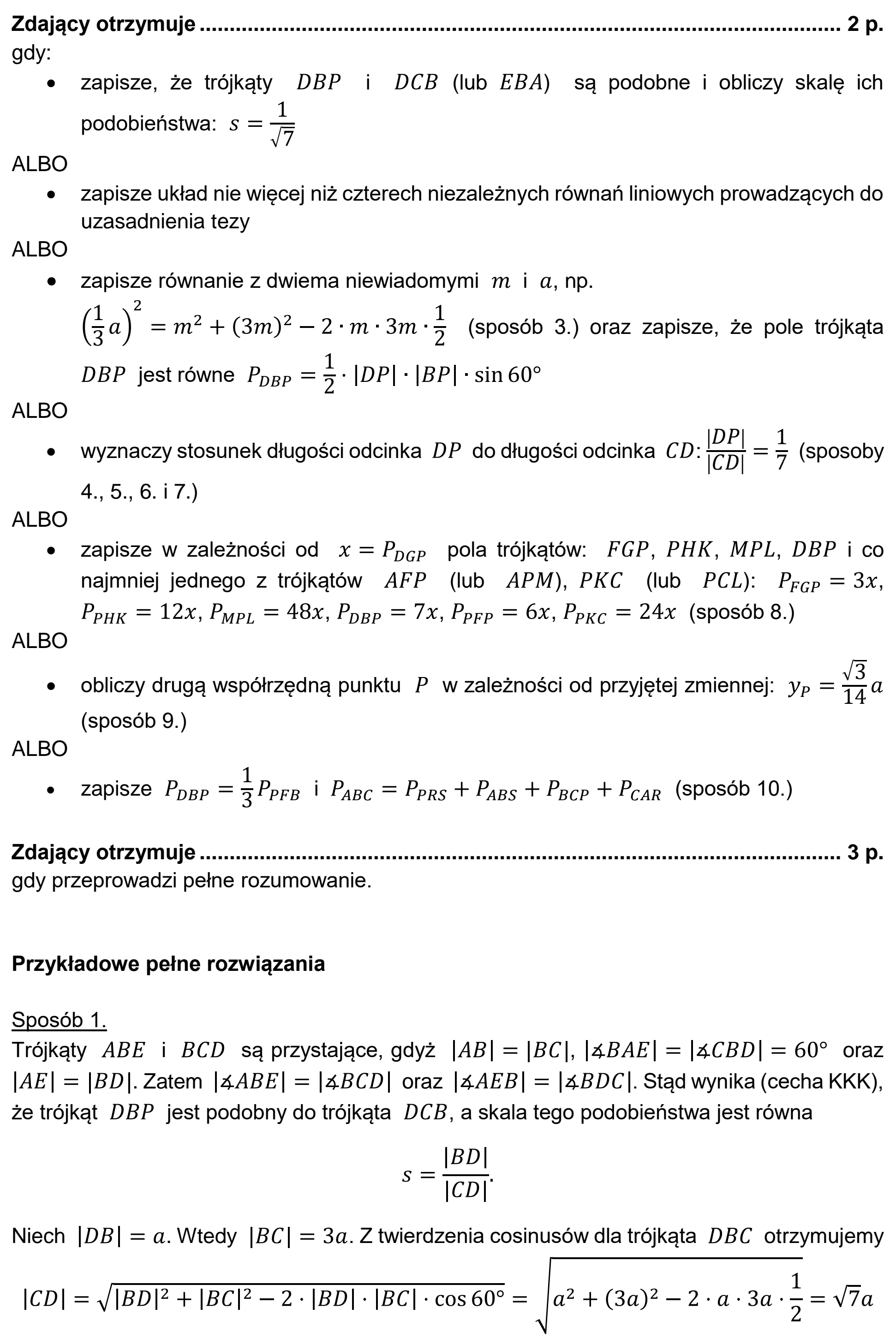 Matura, maj 2021, odpowiedź do zadania 8, fragment 2
