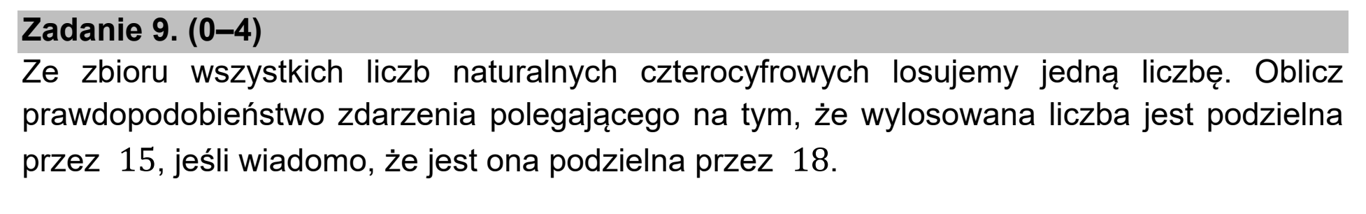 Matura, maj 2021, podgląd zadania 9